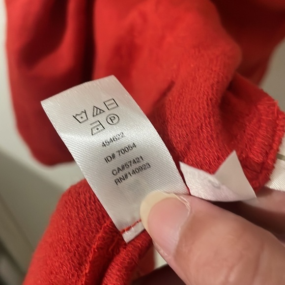 "LOU & GREY" BRICK LONG BELL SLEEVE SHIFT SWING TRAPEZE LOUNGE DRESS SIZE: M - Picture 7 of 9